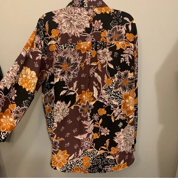 Maurices Floral Print Top Sz XL - Picture 9 of 15